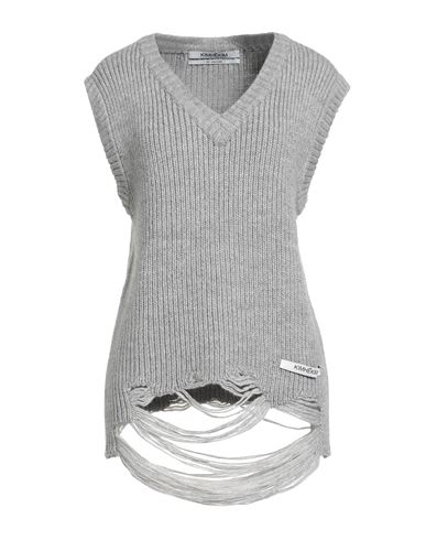 Kimhēkim Kimhekim Woman Sweater Grey Size L Acrylic, Alpaca Wool, Wool In Gray