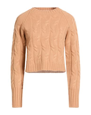 Drumohr Woman Sweater Camel Size M Cashmere In Neutral