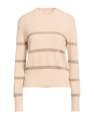 Drumohr Woman Sweater Beige Size S Wool, Cashmere, Viscose, Polyester In Neutral
