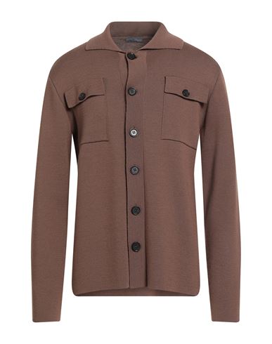 Strickjacke Herren Braun 48 Herren