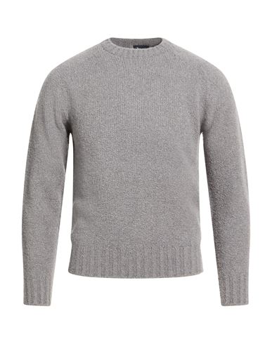 Drumohr Man Sweater Grey Size 48 Merino Wool In Gray