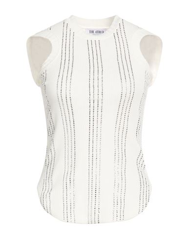 Attico The  Woman Top White Size 4 Cotton