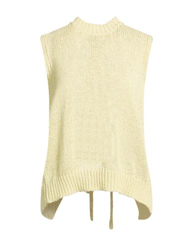Four Friends Woman Sweater Pastel Yellow Size S Cotton, Polyamide In Neutral
