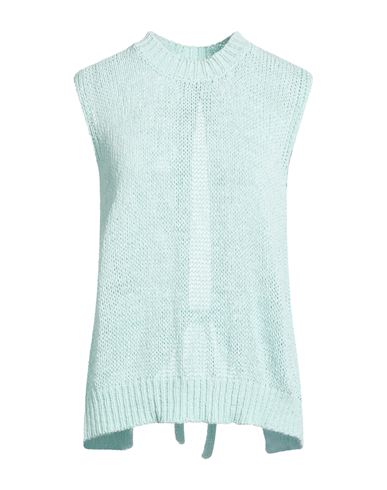 Four Friends Woman Sweater Sky Blue Size S Cotton, Polyamide