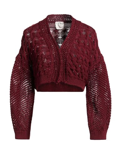 Forte Forte Forte_forte Woman Cardigan Burgundy Size 3 Cotton In Red