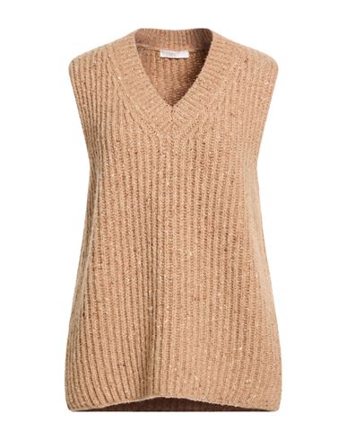 Fedeli Woman Sweater Camel Size M Cashmere In Sand