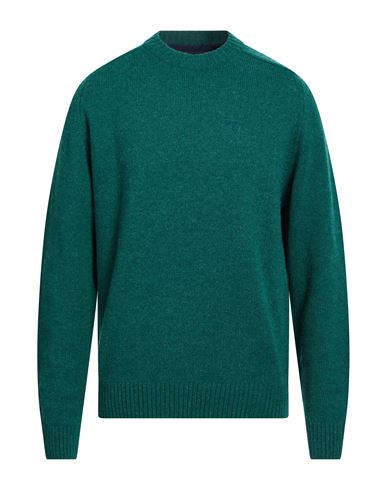 Barbour Man Sweater Emerald Green Size Xxl Wool In Green
