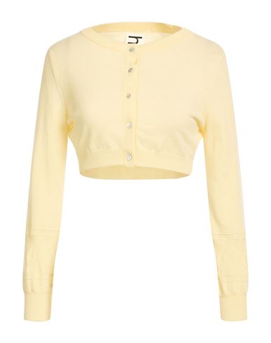 Hai Woman Cardigan Yellow Size M Virgin Wool, Polyester In Neutral