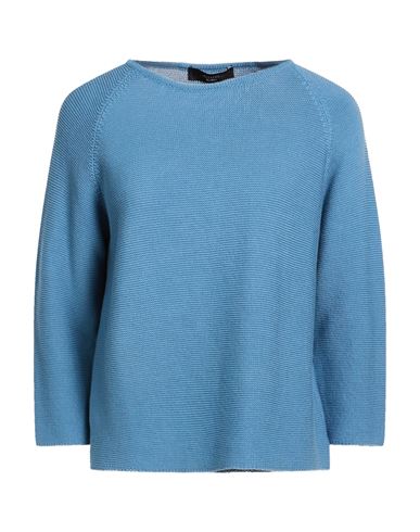 Weekend Max Mara Woman Sweater Light Blue Size Xxl Cotton