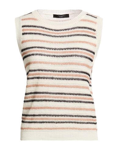 Weekend Max Mara Woman Sweater Ivory Size L Linen In White