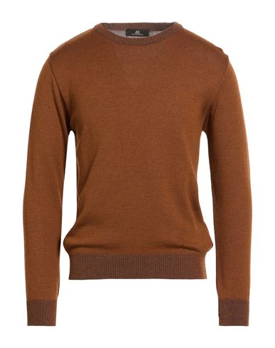 Montechiaro® Montechiaro Man Sweater Brown Size 40 Acrylic, Virgin Wool, Cotton