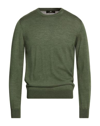 Montechiaro® Montechiaro Man Sweater Military Green Size 46 Virgin Wool, Acrylic