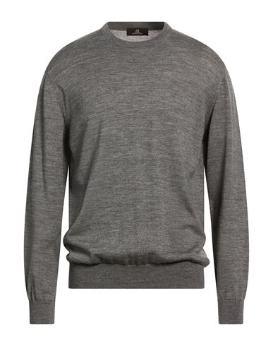Montechiaro® Montechiaro Man Sweater Grey Size 46 Virgin Wool, Acrylic In Gray