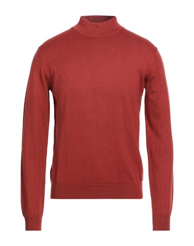 Yes Zee By Essenza Natural Feeling Man Turtleneck Rust Size 3xl Cotton, Wool In Red