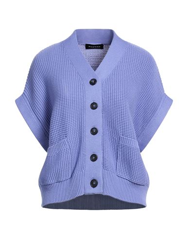 Repeat Woman Cardigan Lilac Size 12 Cotton In Purple