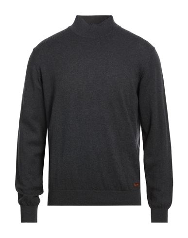 Yes Zee By Essenza Natural Feeling Man Turtleneck Charcoal Size 3xl Cotton, Wool In Gray