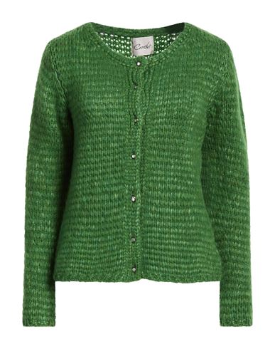 Croche Crochè Woman Cardigan Green Size S Merino Wool, Polyamide