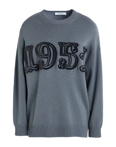 Max Mara Woman Sweater Grey Size Xs Wool, Cashmere In Gray