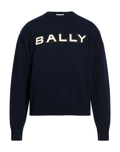 Bally Man Sweater Navy Size 42 Wool In Blue