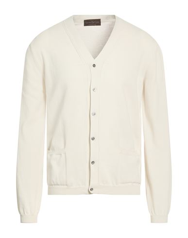 Fabrizio Del Carlo Man Cardigan Off White Size L Cotton