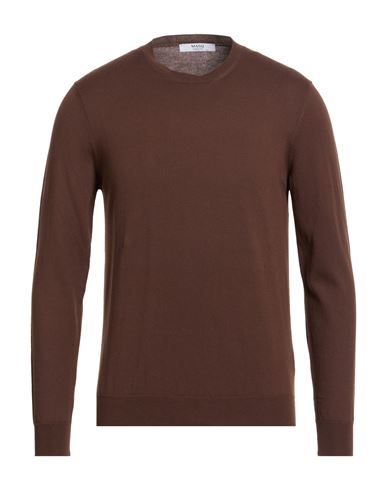 Masq Man Sweater Chocolate Brown Size 40 Cotton