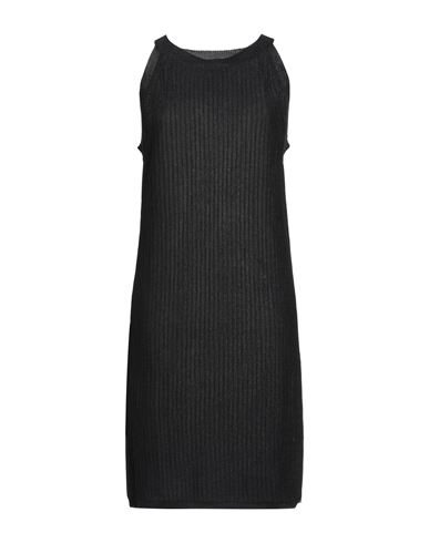 White Wise Woman Mini Dress Black Size S Viscose, Nylon