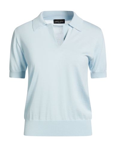 Roberto Collina Woman Sweater Sky Blue Size S Merino Wool