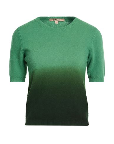 Natan Woman Sweater Green Size 2 Merino Wool