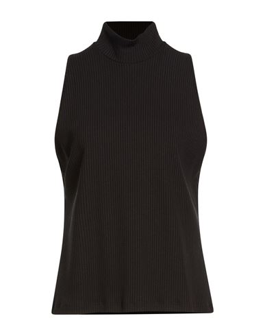 Seventy Venezia Woman Top Black Size Xl Tencel Lyocell, Polyamide, Polyurethane