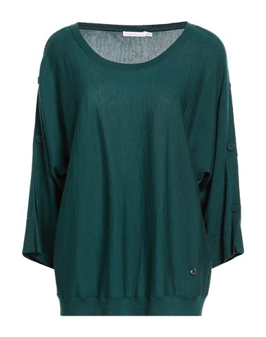 Xandres Gold Woman Sweater Green Size 2 Merino Wool
