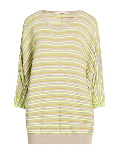 Xandres Gold Woman Sweater Lime Green Size 3xl Viscose, Polyamide, Metallic Fiber