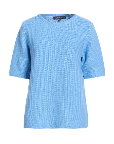 Blue Iv By Isabelle Van Den Abeele Woman Sweater Sky Blue Size 16 Cotton, Acrylic