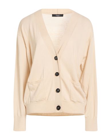 Weekend Max Mara Woman Cardigan Beige Size Xl Wool, Cashmere In Sand