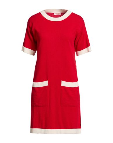Lana D'oro Woman Mini Dress Red Size 12 Cashmere