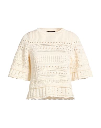 Weekend Max Mara Woman Sweater Ivory Size L Cotton In White