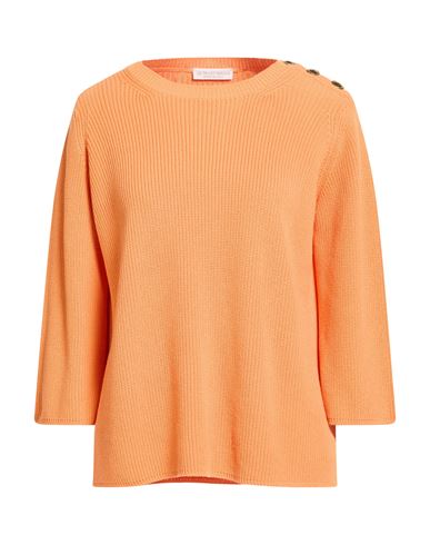Le Tricot Perugia Woman Sweater Apricot Size L Cotton In Orange
