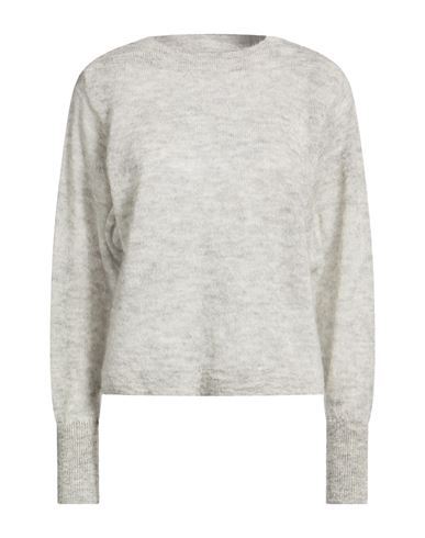 Mardi Woman Sweater Grey Size L Superkid Mohair, Polyamide, Merino Wool In Gray