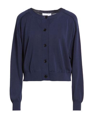 Daniele Fiesoli Collezione N_01 Woman Cardigan Navy Size M Cotton In Blue