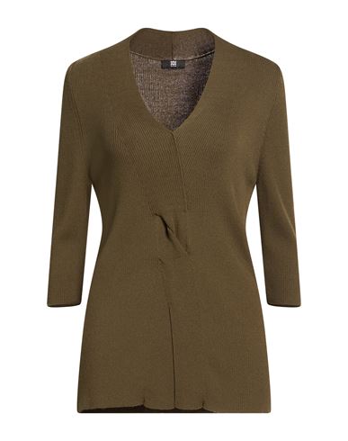 Riani Woman Sweater Military Green Size 14 Viscose, Polyamide In Brown