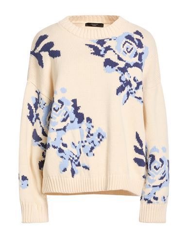 Weekend Max Mara Woman Sweater Ivory Size L Cotton, Acrylic In White