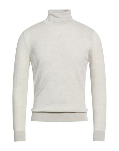 H953 Man Turtleneck Sand Size 50 Merino Wool In Multi