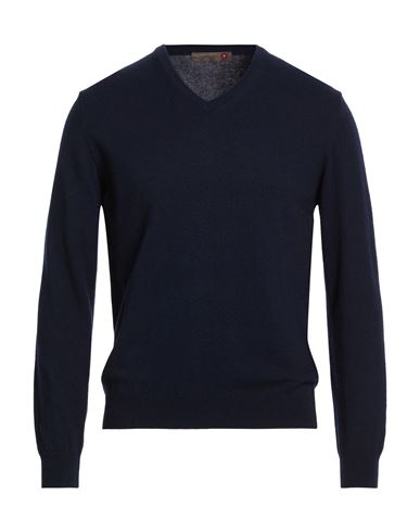 Messagerie Man Sweater Midnight Blue Size 38 Merino Wool, Cashmere, Viscose