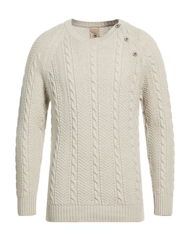 H953 Man Sweater Light Grey Size 40 Merino Wool In Neutral