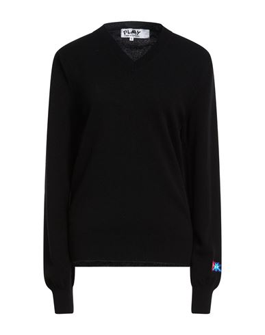 Comme Des Garçons Play Woman Sweater Black Size Xxl Wool