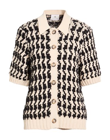 Anine Bing Woman Cardigan Ivory Size L Cotton, Polyamide In White