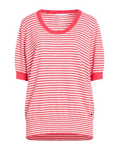 Xandres Gold Woman Sweater Red Size 3xl Cotton, Linen