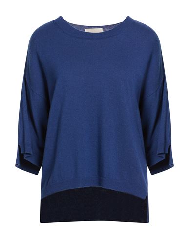 N.o.w. Andrea Rosati Cashmere N. O.w. Andrea Rosati Cashmere Woman Sweater Midnight Blue Size L Wool, Viscose, Cashmere, Nylon