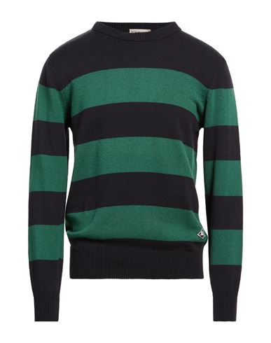 Roy Rogers Roÿ Roger's Man Sweater Midnight Blue Size M Cotton, Acrylic In Multi