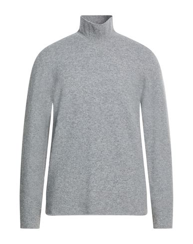 Alpha Studio Man Turtleneck Grey Size 42 Recycled Wool, Wool, Recycled Polyamide, Polyamide, Elastan In Gray