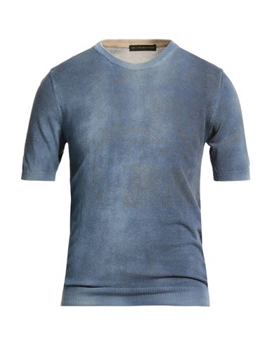 En Avance Man Sweater Slate Blue Size M Cotton